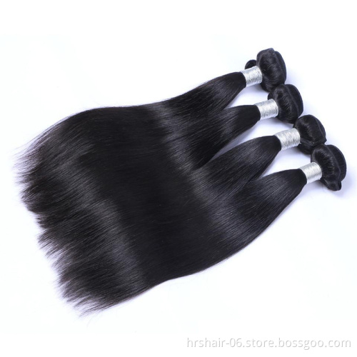Wholesale 100% Unprocessed virgin cuticle aligned  brazilian hair bone straight human hair extensions.